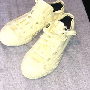 Customized All yellow kids converse